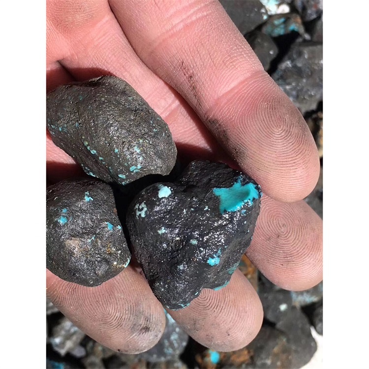 Shiny Bule-Color Top Quality tirkīza dārgakmeņu materiāls Rough 17