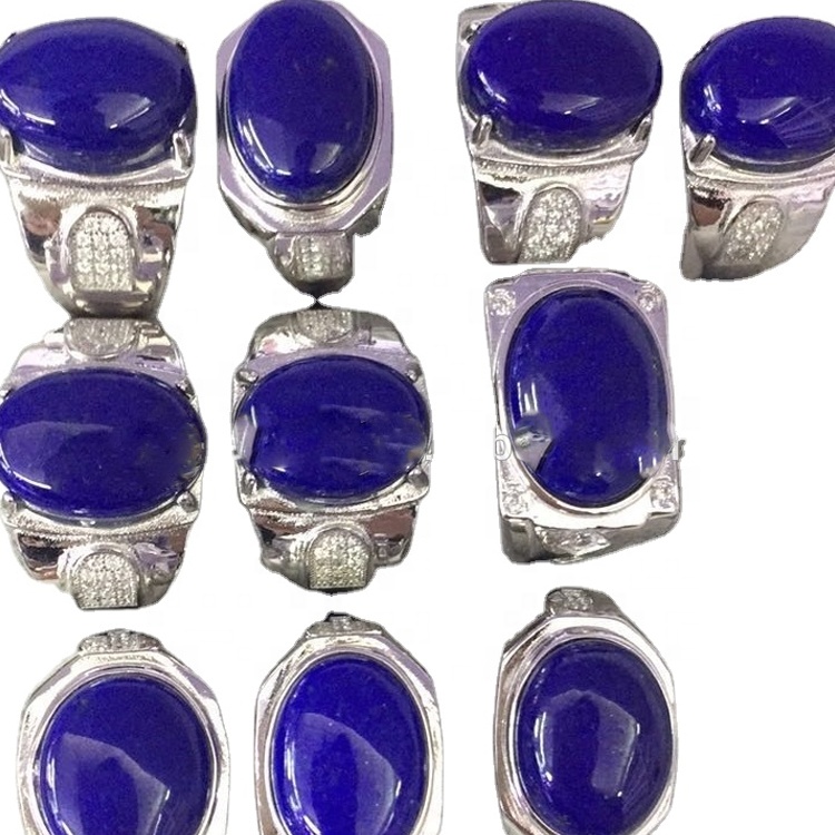 لاپس لازولی حلقه نقره ای قیمت 925 Sterling Silver Silver Gemstone Ring 32