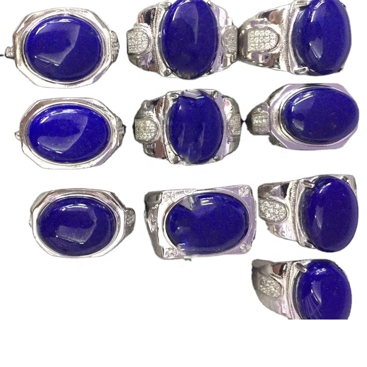 لاپس لازولی حلقه نقره ای قیمت 925 Sterling Silver Silver Gemstone Ring 34