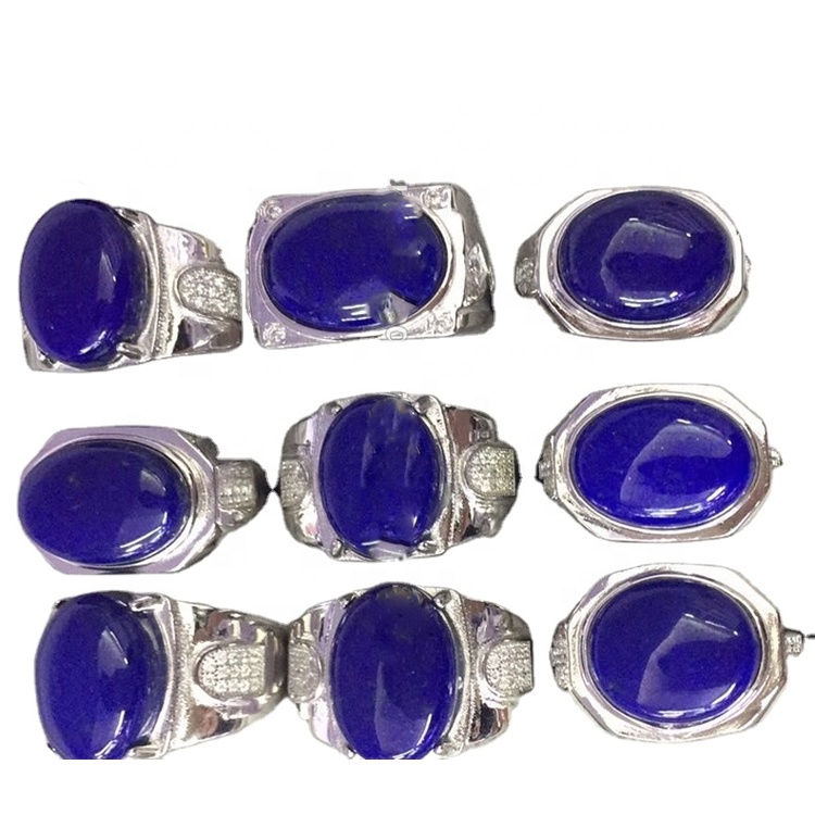 لاپس لازولی حلقه نقره ای قیمت 925 Sterling Silver Silver Gemstone Ring 38