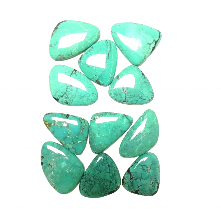 ಟಿಬೆಟಿಯನ್ ಶೈಲಿ ಸ್ಪೈಡರ್ ವೆಬ್ ಟರ್ಕೋಯಿಸ್ ಕ್ಯಾಬೊಚನ್ 15