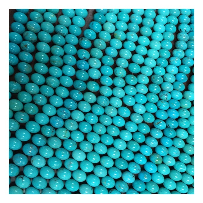 A dabi'a mafi girma turquoise zagaye beads yi albashin turanci mai kyau beads zagaye 7
