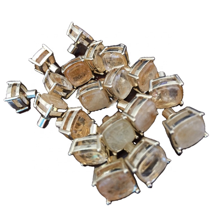 Cufflinks civrine gemstone clufne cluff clip iyo clip clip waxay dejisaa 925 sterling qalinka claw 15