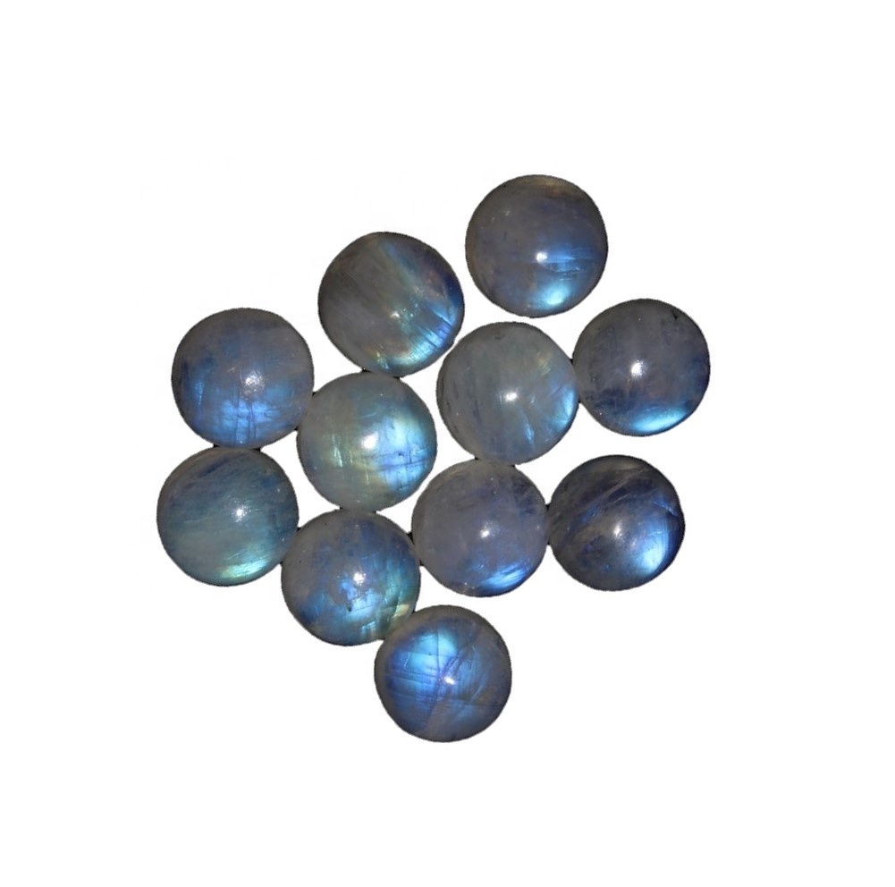 రత్నాల నీలం రంగు వైట్ రౌండ్ మూన్‌స్టోన్ పూసలు హోల్‌సేల్ చేస్తాయి 31