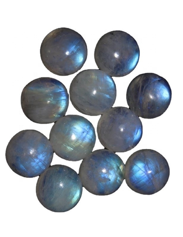 రత్నాల నీలం రంగు వైట్ రౌండ్ మూన్‌స్టోన్ పూసలు హోల్‌సేల్ చేస్తాయి 33