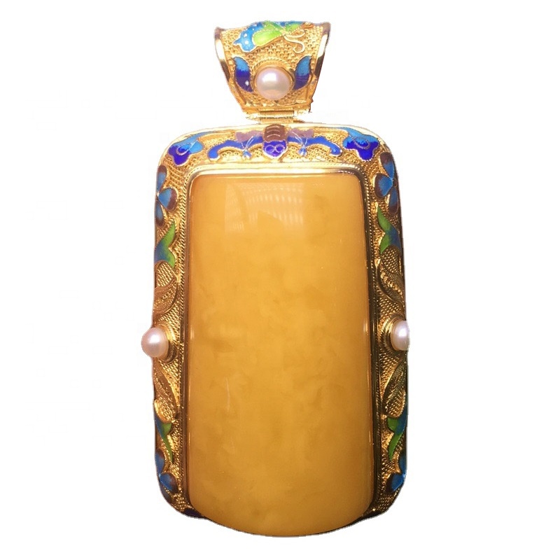 Natierlechen Agate Gold plated Gemstone Pendant Halskette.gifs fir hatt. 7