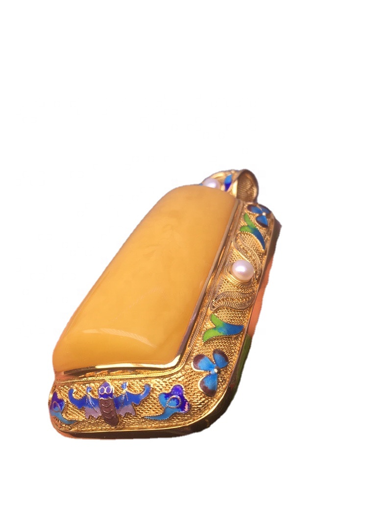 Natierlechen Agate Gold plated Gemstone Pendant Halskette.gifs fir hatt. 11