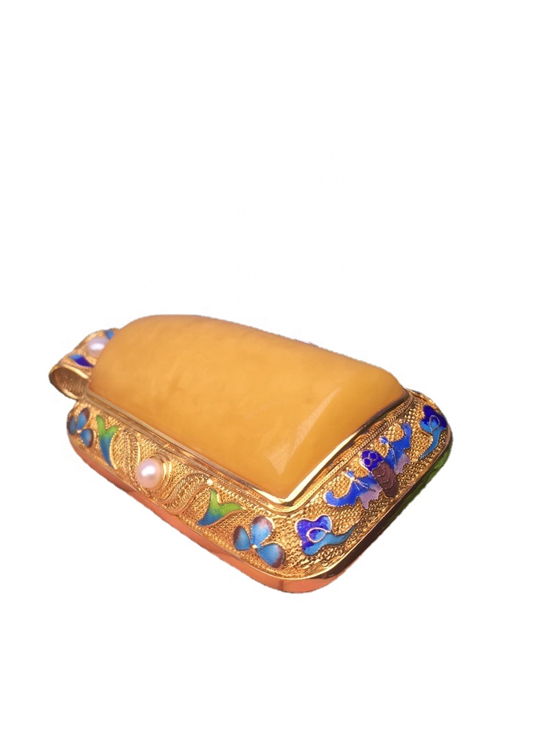 Natierlechen Agate Gold plated Gemstone Pendant Halskette.gifs fir hatt. 9