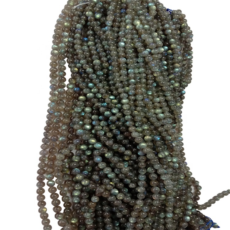 Gray Pèl Labradorit Natirèl Labradorite pyè presye pyèr natirèl ak bijou limyè ble 9