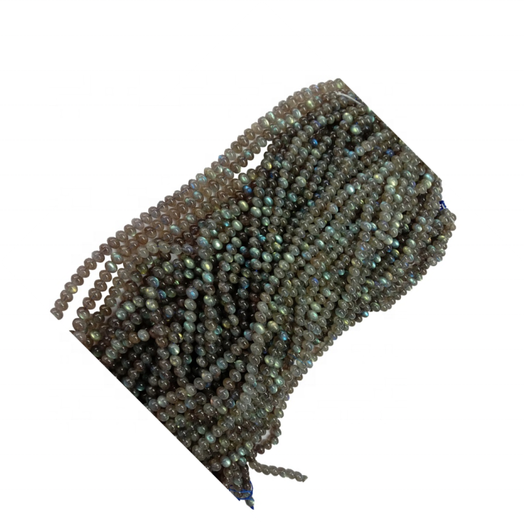 Gray Pèl Labradorit Natirèl Labradorite pyè presye pyèr natirèl ak bijou limyè ble 7