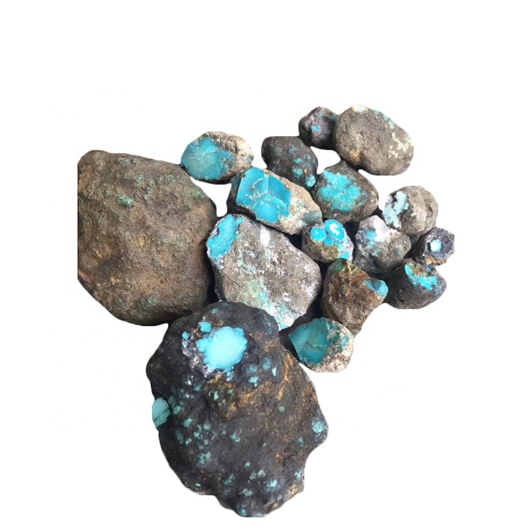 Hubei Yungai turkoois my ruwe maak groothandel turkoois Nugget Gem rowwe Gemstone Chinese Qingu Hubei 7