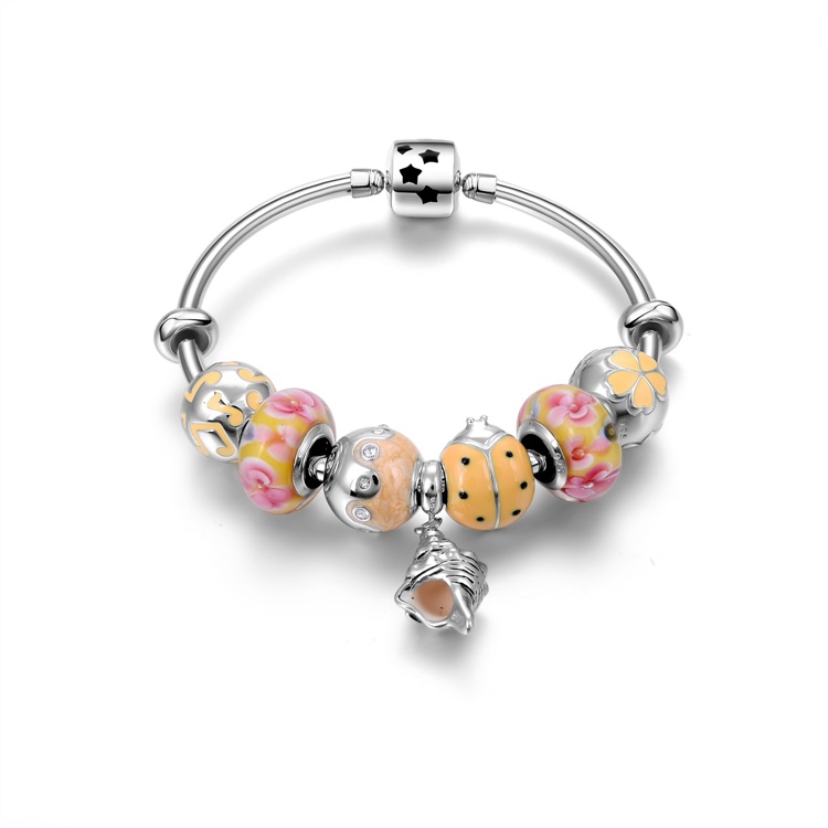 2021 브랜드 925 실버 팔찌 9