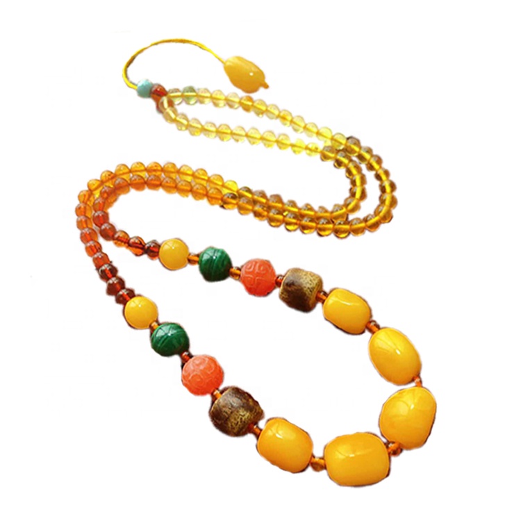 4mm umferð perlur Amber Hálsmen Mass Magn Gerðu heildsölu 38