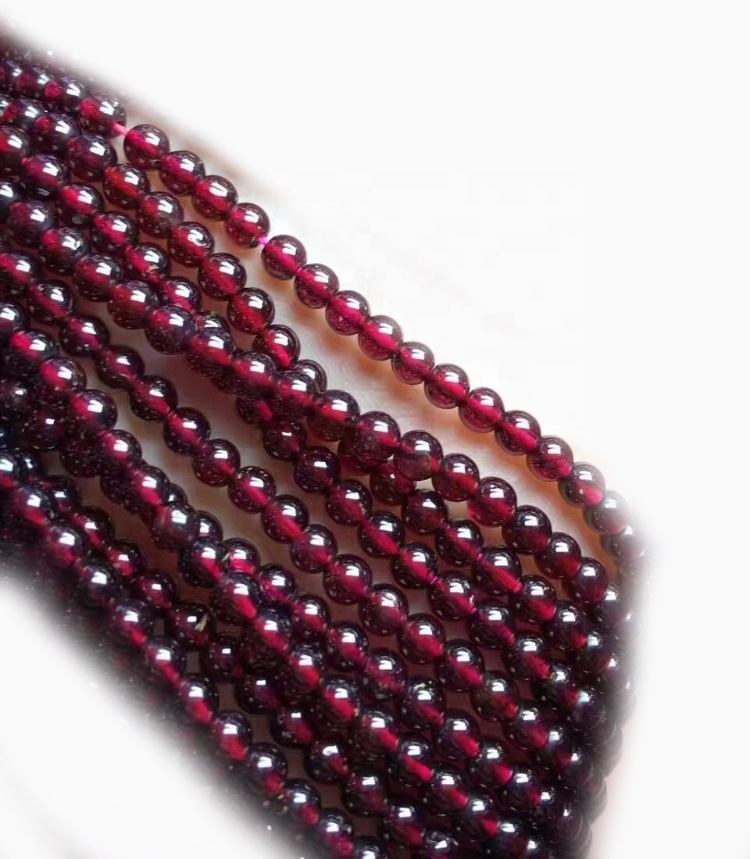 Msumbazi Msumbiji Garnet Faceted Round Ball Gemstone Beads Jumla ya Kiwanda Bei 31