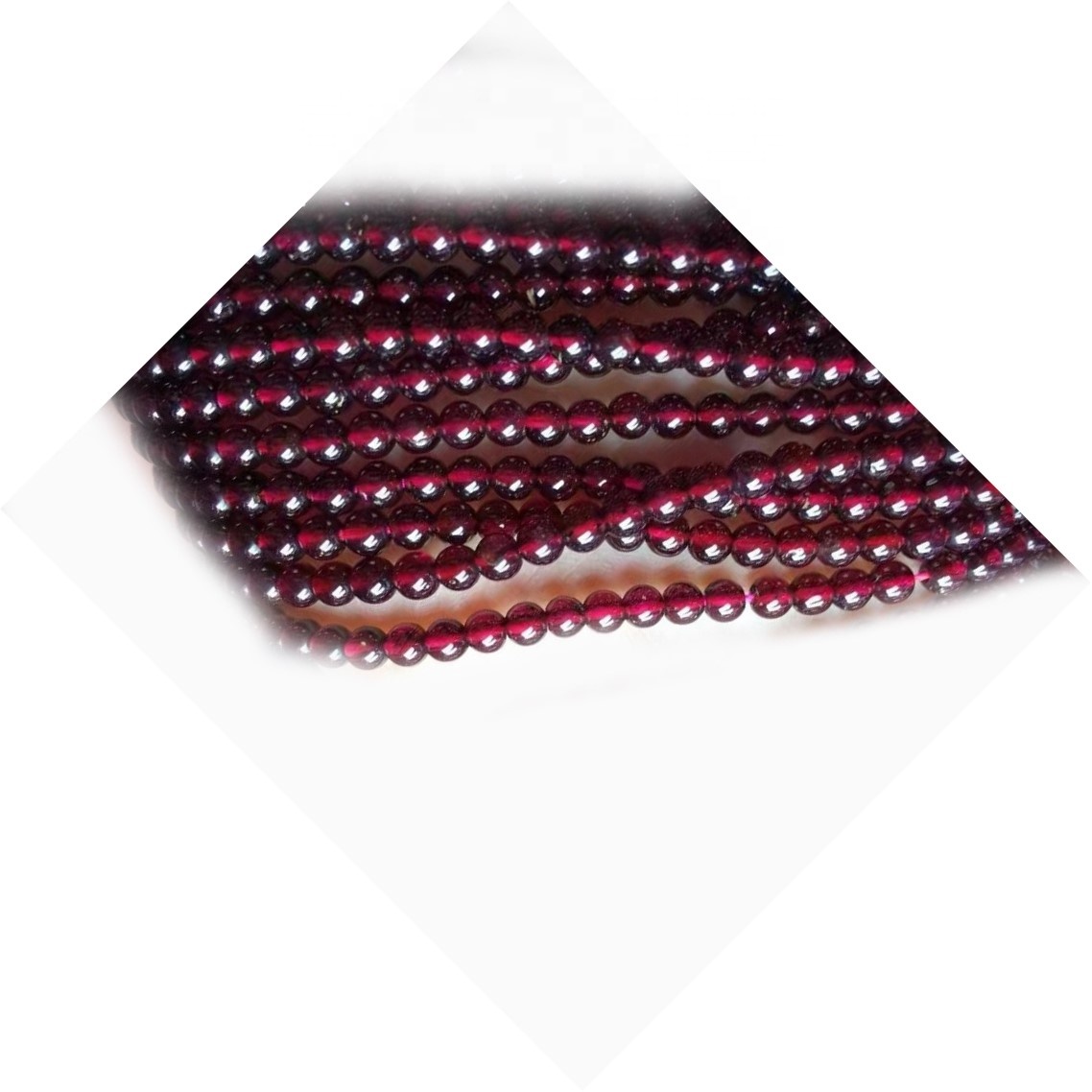 Msumbazi Msumbiji Garnet Faceted Round Ball Gemstone Beads Jumla ya Kiwanda Bei 33