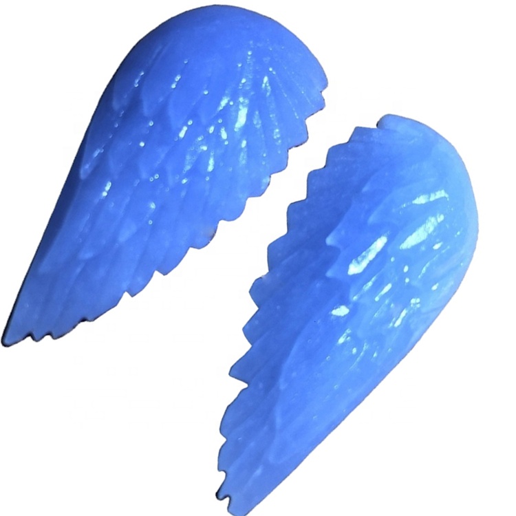 Angell Wings သည် carving cabochons / ထွင်းထုသောကောင်းကင်ပြာအပြာရောင်ကျောက်မျက်ရတနာလက်ဝတ်ရတနာ 36