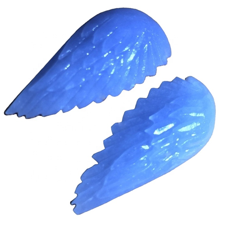 Angell Wings သည် carving cabochons / ထွင်းထုသောကောင်းကင်ပြာအပြာရောင်ကျောက်မျက်ရတနာလက်ဝတ်ရတနာ 38