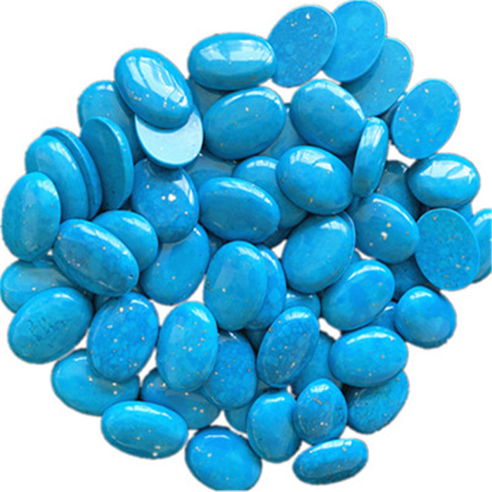 Unnatural turquoise Cabochon Egg Shape Blue Polishing og Smooth Gemstone 38