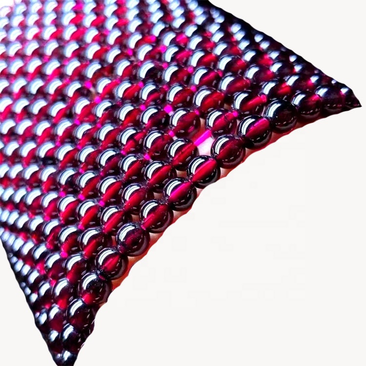 Garnet tự nhiên hồi sinh năng lượng đá quý hạt lỏng lẻo DIY trang sức làm thiết kế cho vòng cổ vòng cổ 31