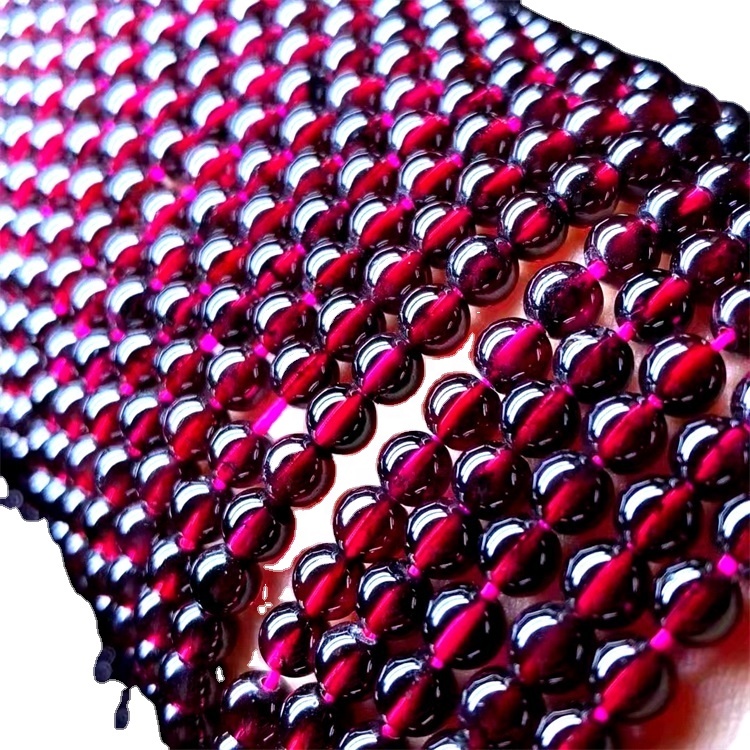 Garnet tự nhiên hồi sinh năng lượng đá quý hạt lỏng lẻo DIY trang sức làm thiết kế cho vòng cổ vòng cổ 39
