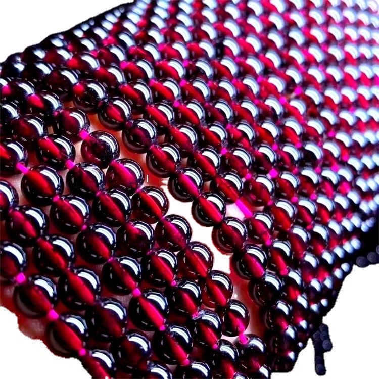 Garnet tự nhiên hồi sinh năng lượng đá quý hạt lỏng lẻo DIY trang sức làm thiết kế cho vòng cổ vòng cổ 37