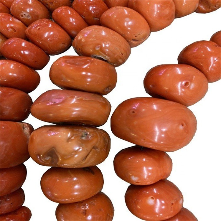 Hot Selja Heildverslun Natural Coral Reiknaðu Bead Shape Gemstone Strings 13