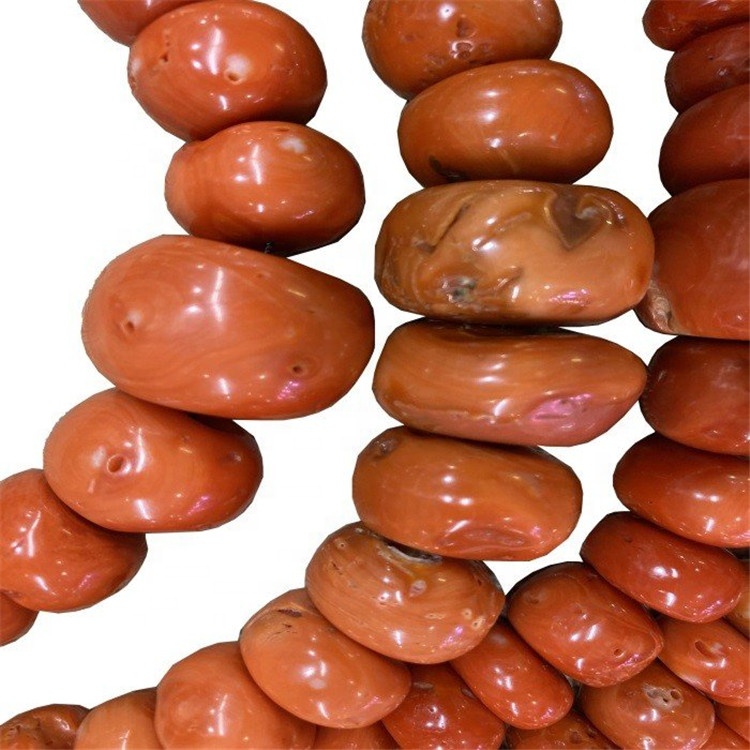 Hot Selja Heildverslun Natural Coral Reiknaðu Bead Shape Gemstone Strings 17