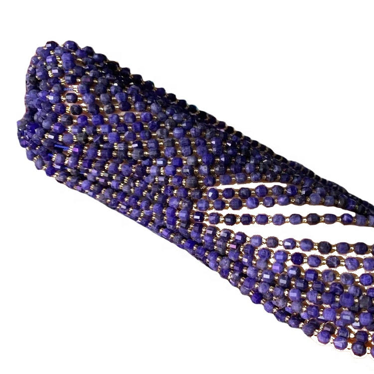 Blue Sodalite Beads 4mm 6mm 8mm 10mm 12 mm cuentas redondas Soldalite Stone Piedra de piedras preciosas naturales 37