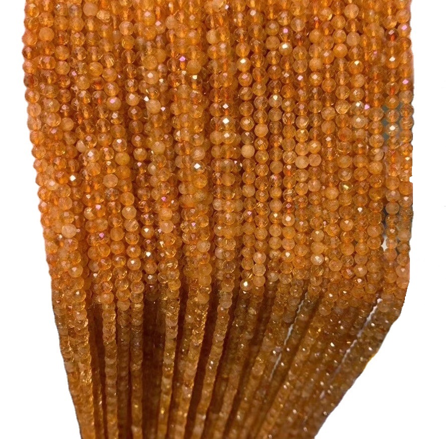 Náttúrulegt Citrine Gemstone perlur umferð lögun perlur Great Quality Bead 45