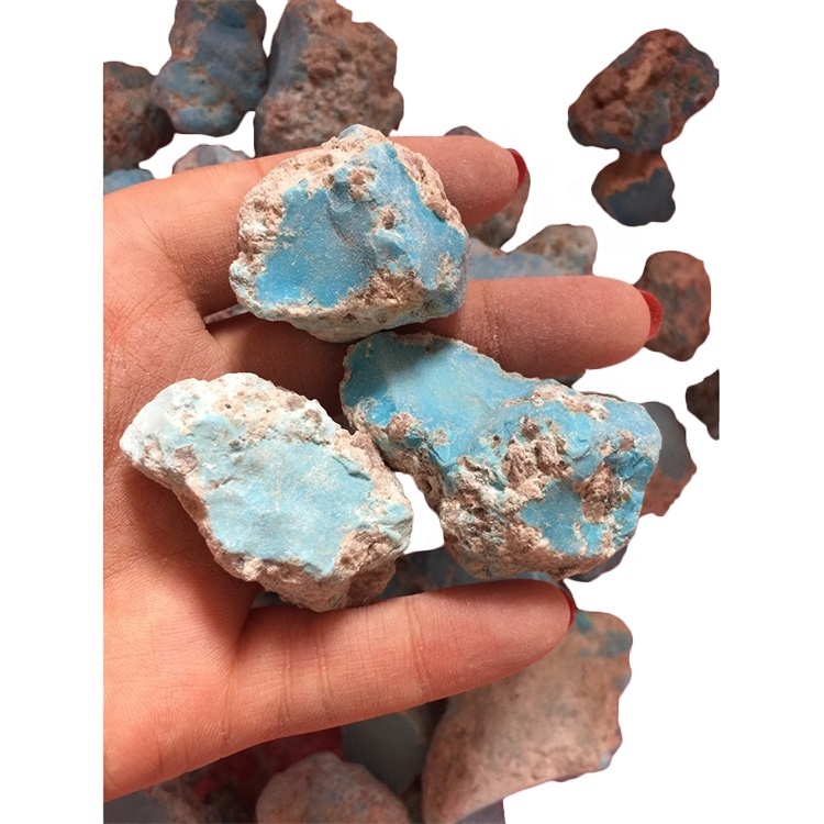 矿石绿松石材料石头睡美睡美艾兹美国粗糙的材料 34