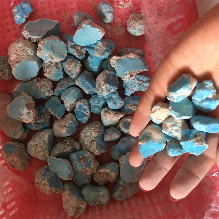 矿石绿松石材料石头睡美睡美艾兹美国粗糙的材料 38