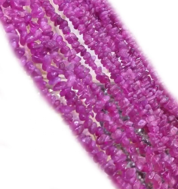 Rosa Chip de Tourmaline Beads Strand Gemstone Chips Gemstone Beads Jewelry Making Supply 33