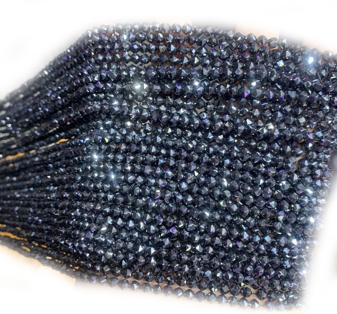 Moderno piedra natural hematita con cuentas malvados ojos encanto pulsera lujo elástico con forma de mano trenzado macrame brazalet accesorio 9