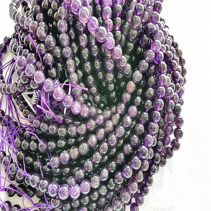 Natural ametista redonda grânulos de energia pedras preciosas soltas grânulos para fazer jóias 7