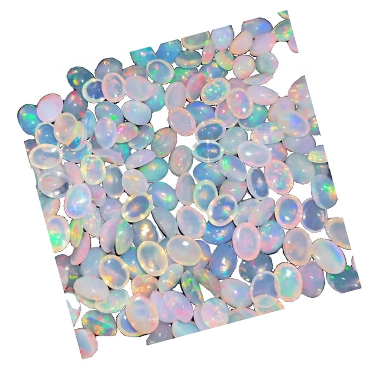 6 * 6 sporöskjulaga AAA gæði Opal Cabochon lausar gemstone 32