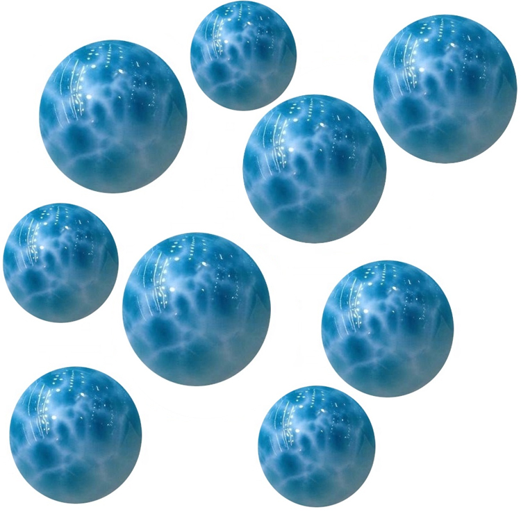 Đá quý hình tròn Cabbon tròn chính hãng Larimar 35