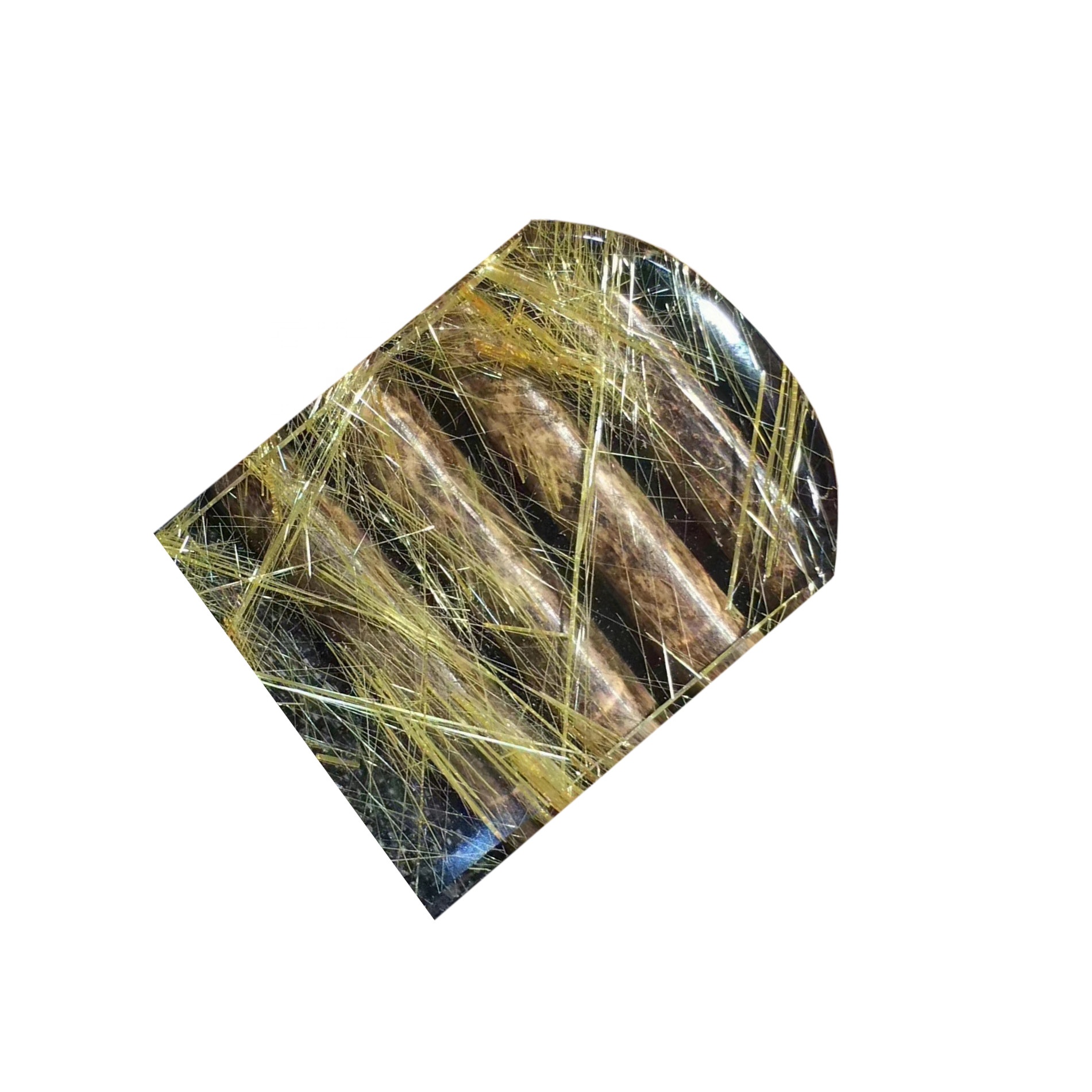 Hágæða Heildverslun Natural Crystal Yellow Rutilated Quartz Tower for Skreyting 31