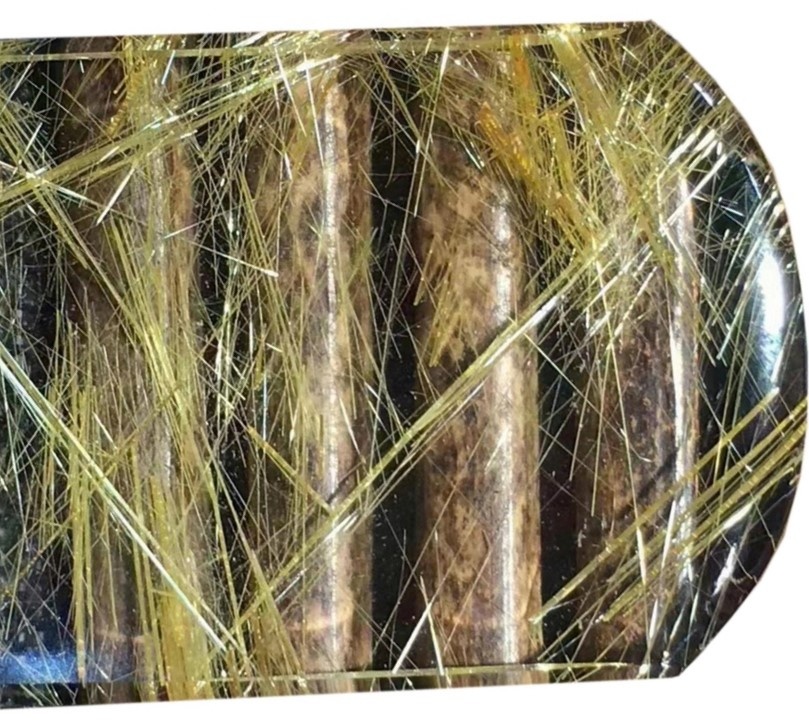 Hágæða Heildverslun Natural Crystal Yellow Rutilated Quartz Tower for Skreyting 33