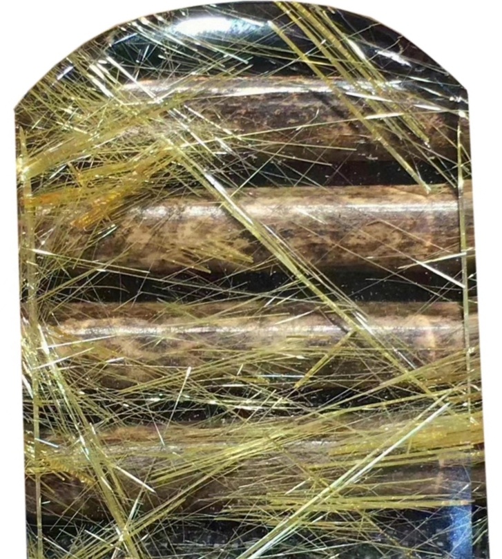 Hágæða Heildverslun Natural Crystal Yellow Rutilated Quartz Tower for Skreyting 37