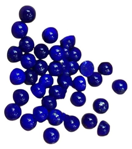 Natural Lapis Lazuli Cabochon kalibrēts plakanā muguras apaļš dārgakmens ētiski Iegūtie dārgakmeņi Visi kalibrētie izmēri 32