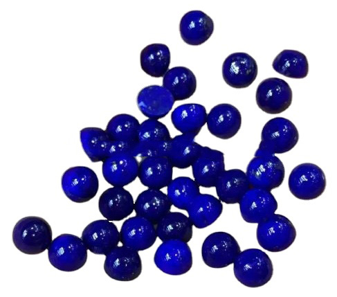 Natural Lapis Lazuli Cabochon kalibrēts plakanā muguras apaļš dārgakmens ētiski Iegūtie dārgakmeņi Visi kalibrētie izmēri 38