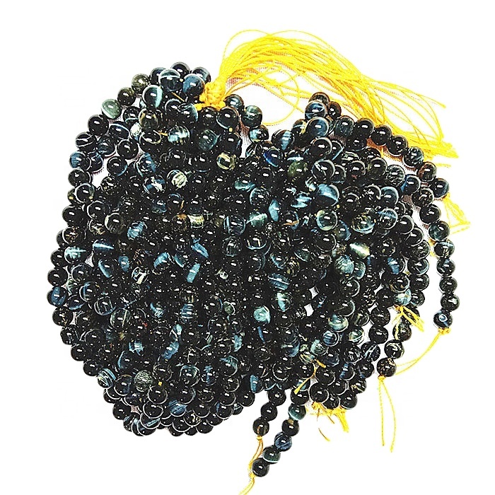 Prirodni bluetiger oči kamena okruglog oblika zrnaca Gemstone žice 30