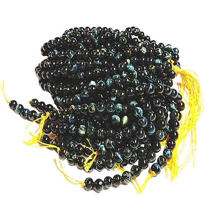 Prirodni bluetiger oči kamena okruglog oblika zrnaca Gemstone žice 32