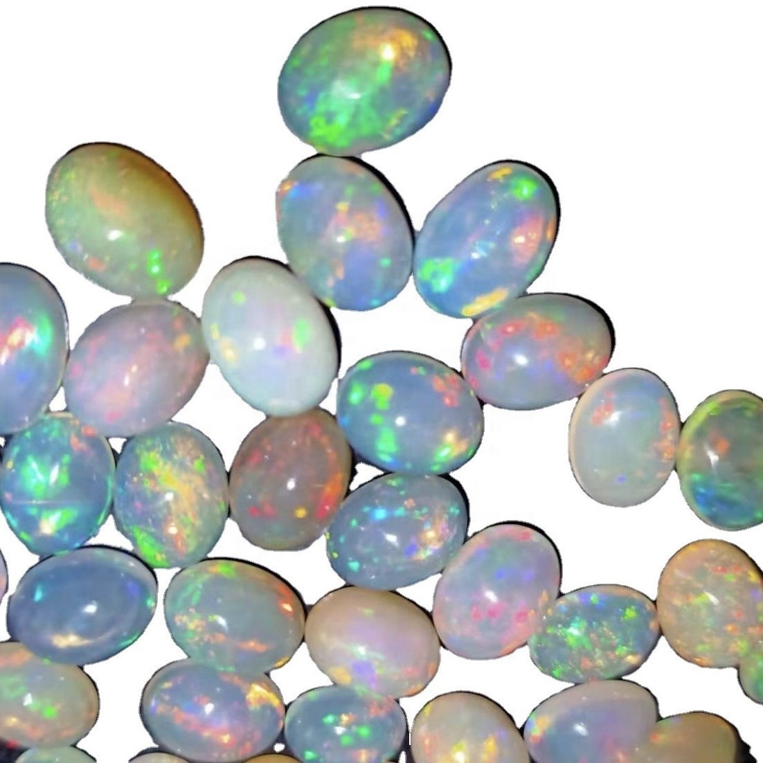 Полу-драгоцени кабохон од природног Опал ГЕМСТЕ-а Цабоцхон Бели Опал Фире Опал Цабоцхон 37