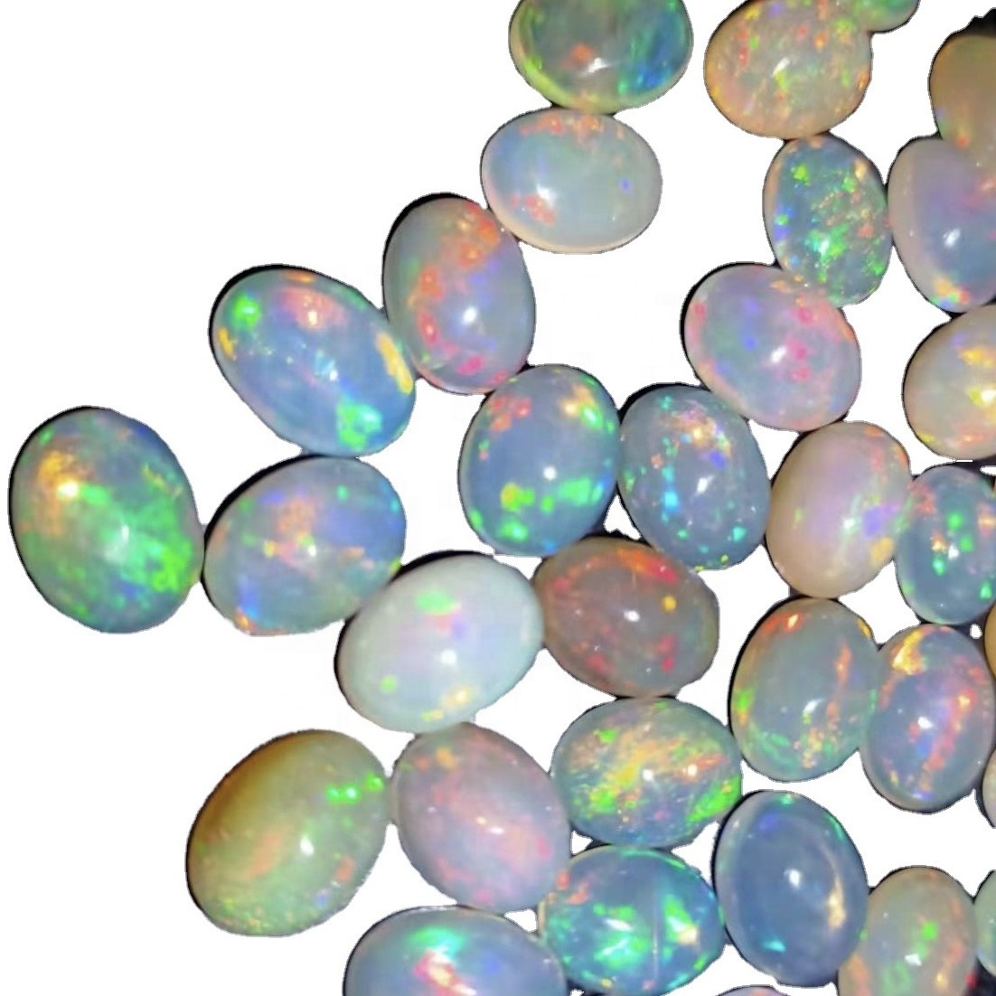 Полу-драгоцени кабохон од природног Опал ГЕМСТЕ-а Цабоцхон Бели Опал Фире Опал Цабоцхон 41