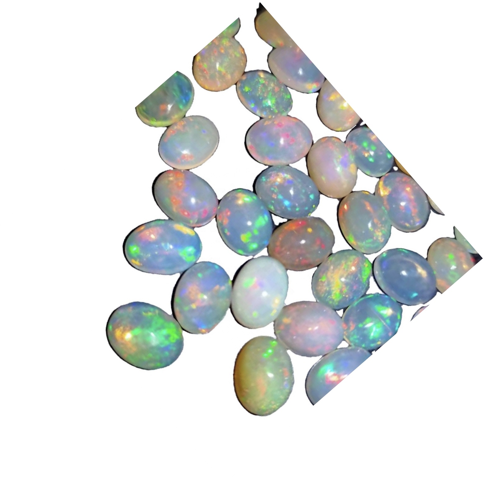 Полу-драгоцени кабохон од природног Опал ГЕМСТЕ-а Цабоцхон Бели Опал Фире Опал Цабоцхон 45