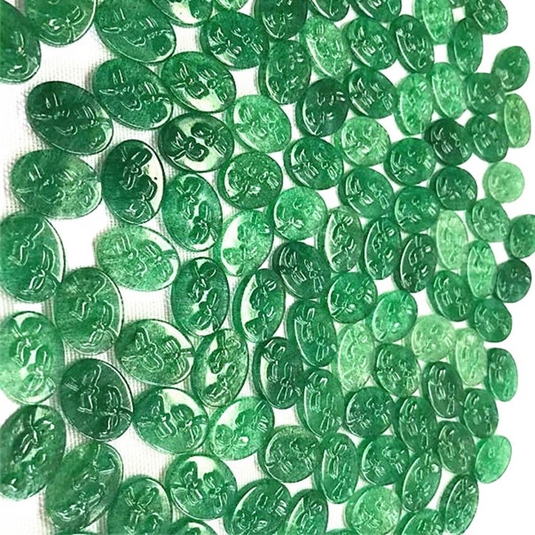 Natural Verde Rutilated Quartzo Cinzando Pendente Verde Rutilated Quartz Solta Gemstone 36