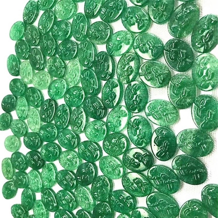 Natural Verde Rutilated Quartzo Cinzando Pendente Verde Rutilated Quartz Solta Gemstone 40