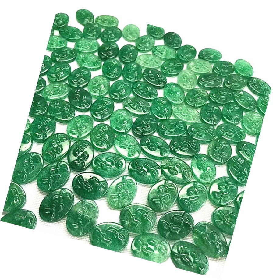 Natural Verde Rutilated Quartzo Cinzando Pendente Verde Rutilated Quartz Solta Gemstone 44