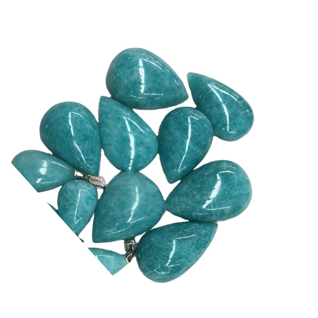 Мозамбик Амазонит Силвер Сет Гемстоне Привезак направи велепродаја 30